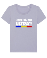 Liber sa fiu ultra. Tricou mânecă scurtă guler larg fitted Damă Expresser
