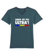 Liber sa fiu ultra. Tricou mânecă scurtă guler V Bărbat Presenter