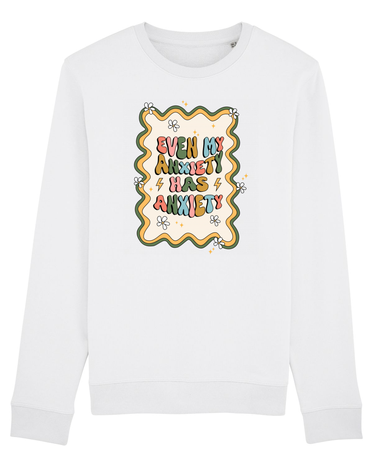 Bluză mânecă lungă Unisex Rise White