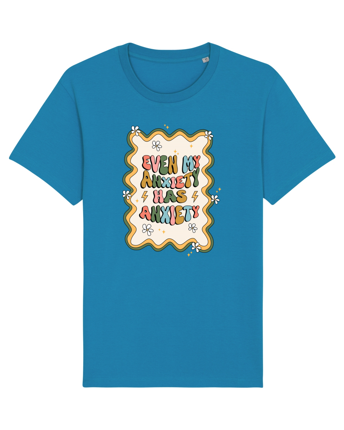 Tricou mânecă scurtă Unisex Rocker Azur