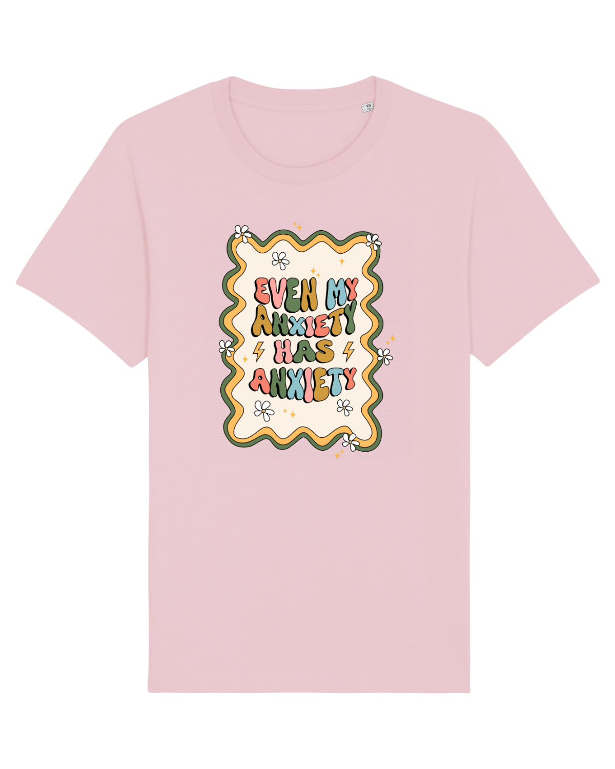Tricou mânecă scurtă Unisex Rocker Cotton Pink