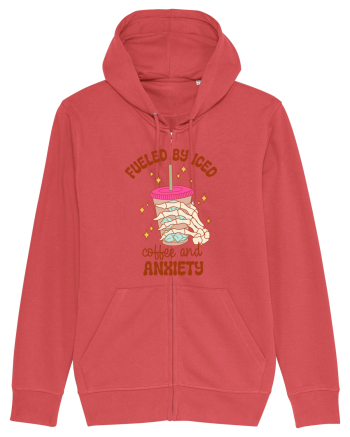 Fueled By Iced Coffee And Anxiety Carmine Red