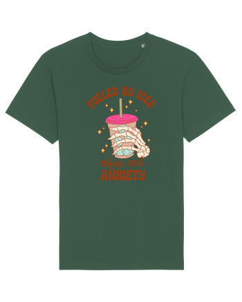 Fueled By Iced Coffee And Anxiety Bottle Green