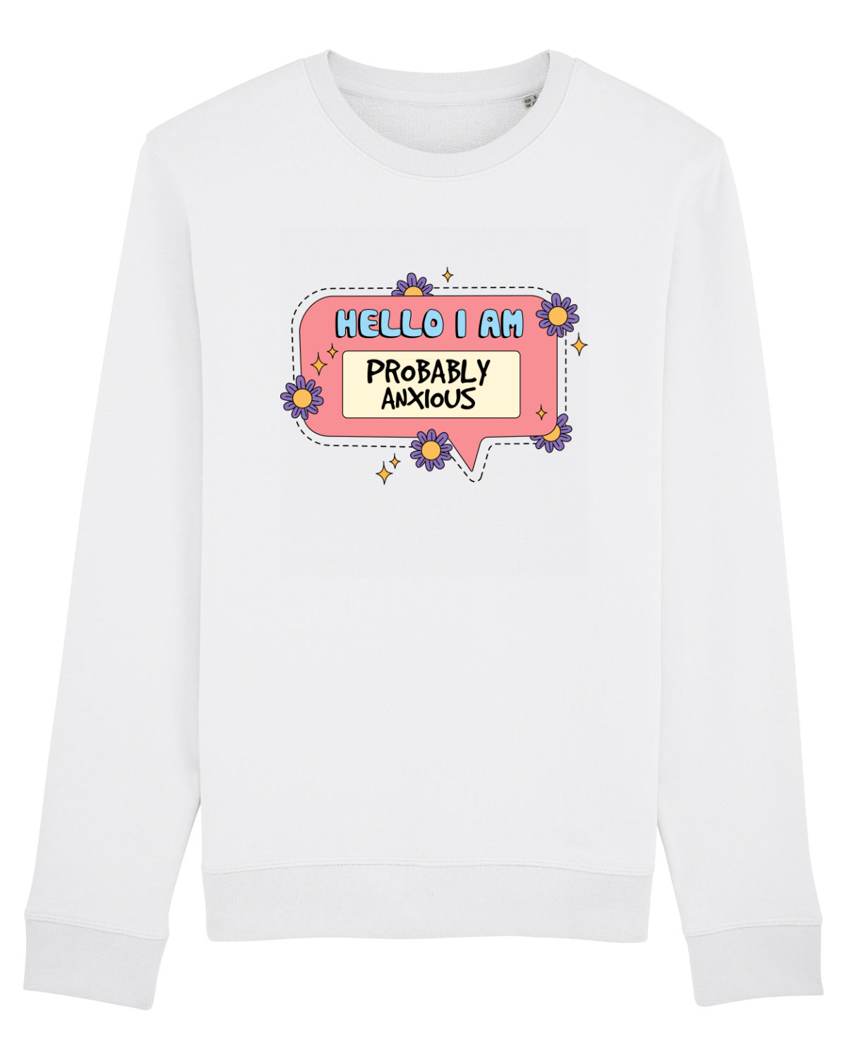 Bluză mânecă lungă Unisex Rise White