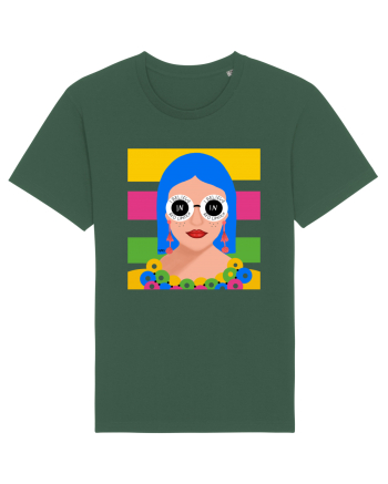 I believe in red lipstick Bottle Green