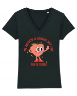 My Anxiety Is Chronic But This Ass Is Iconic Tricou mânecă scurtă guler V Damă Evoker