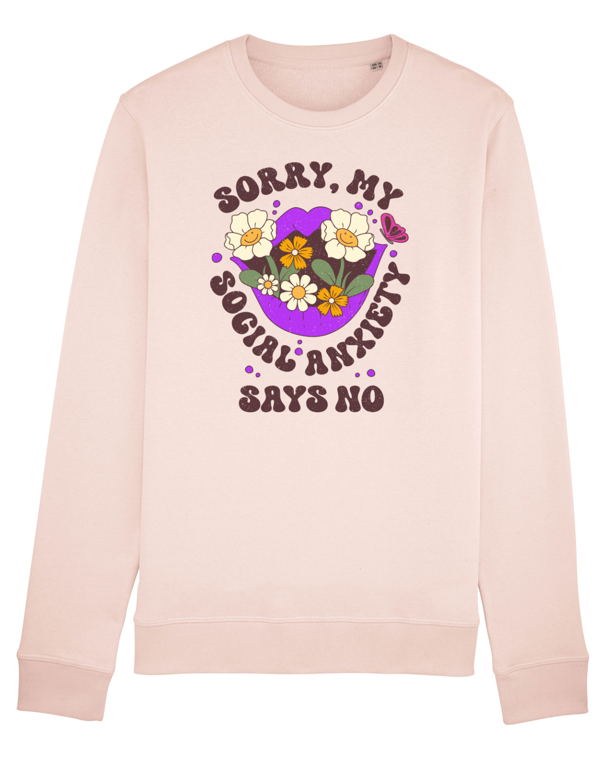 Bluză mânecă lungă Unisex Rise Candy Pink