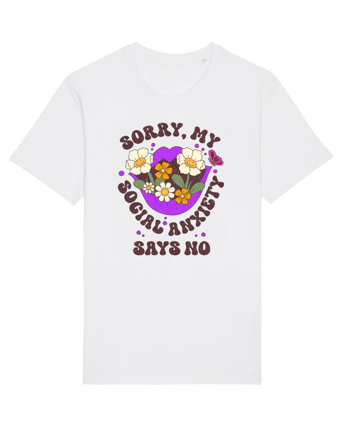 Tricou mânecă scurtă Unisex Rocker White