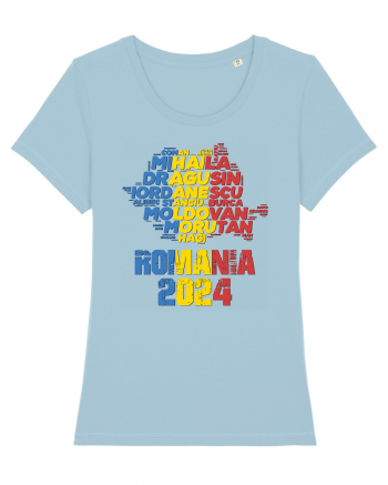 Suporter Romania - Echipa nationala Euro 2024 v2 shadow Sky Blue