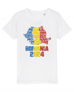 Suporter Romania - Echipa nationala Euro 2024 v2 shadow Tricou mânecă scurtă  Copii Mini Creator