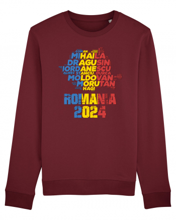 Suporter Romania - Echipa nationala Euro 2024 v2 shadow Burgundy