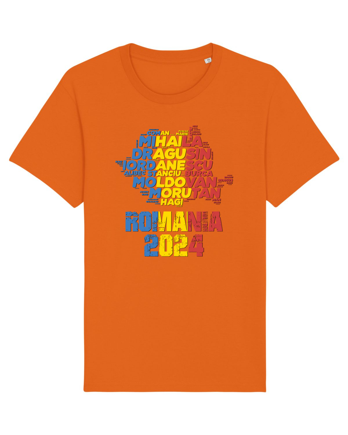 Tricou mânecă scurtă Unisex Rocker Bright Orange