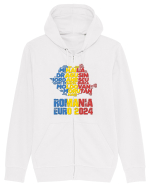 Suporter Romania - Echipa nationala Euro 2024 v1 shadow Hanorac cu fermoar Unisex Connector
