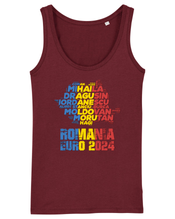 Suporter Romania - Echipa nationala Euro 2024 v1 shadow Burgundy