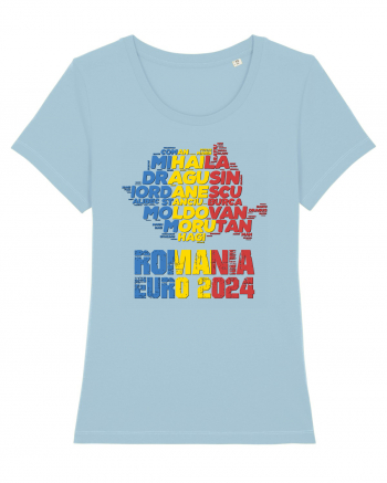 Suporter Romania - Echipa nationala Euro 2024 v1 shadow Sky Blue