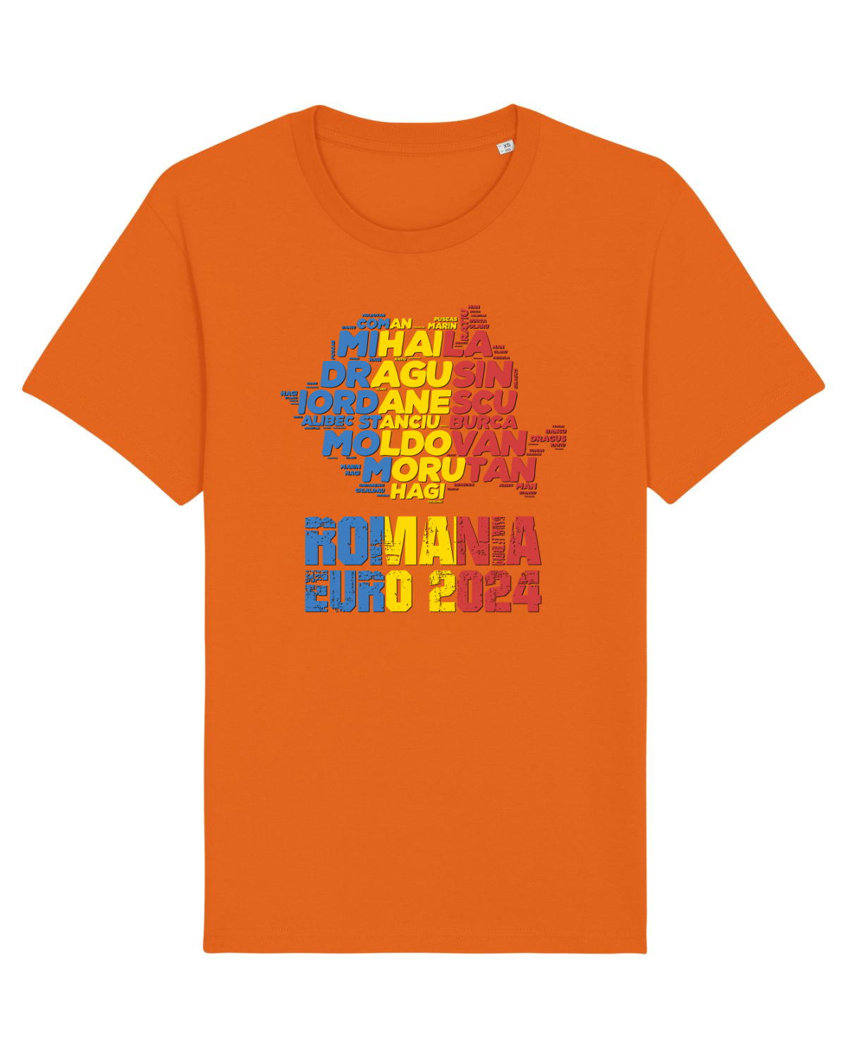 Tricou mânecă scurtă Unisex Rocker Bright Orange