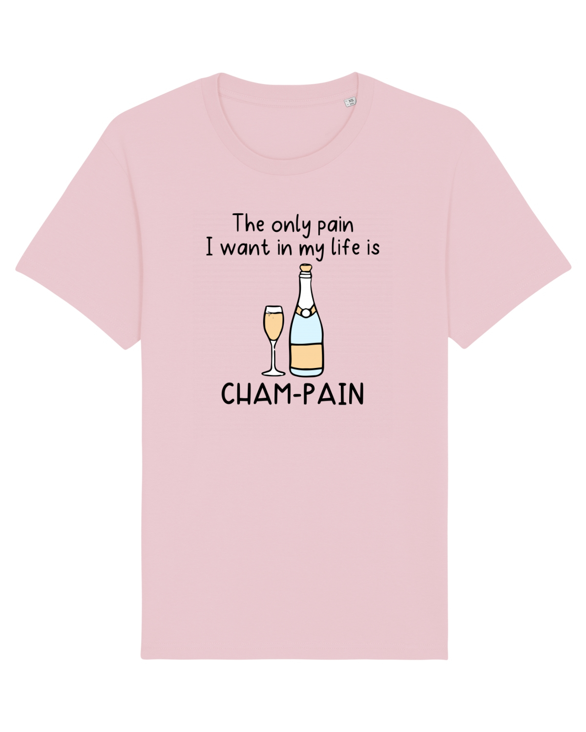 Tricou mânecă scurtă Unisex Rocker Cotton Pink