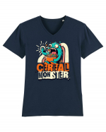 Monstru al cerealelor Tricou mânecă scurtă guler V Bărbat Presenter