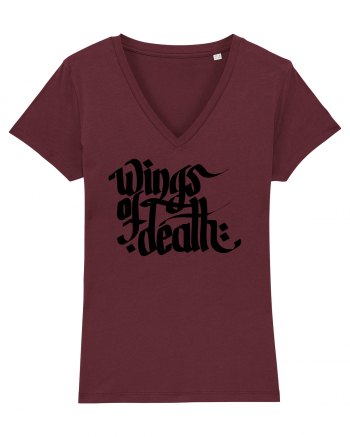 Wings of Death - black Burgundy