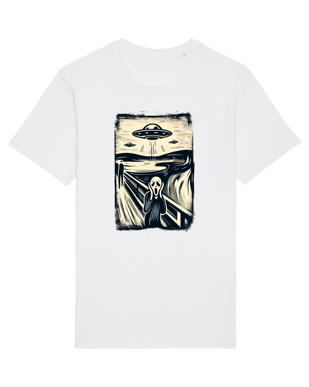 Tricou mânecă scurtă Unisex Rocker White