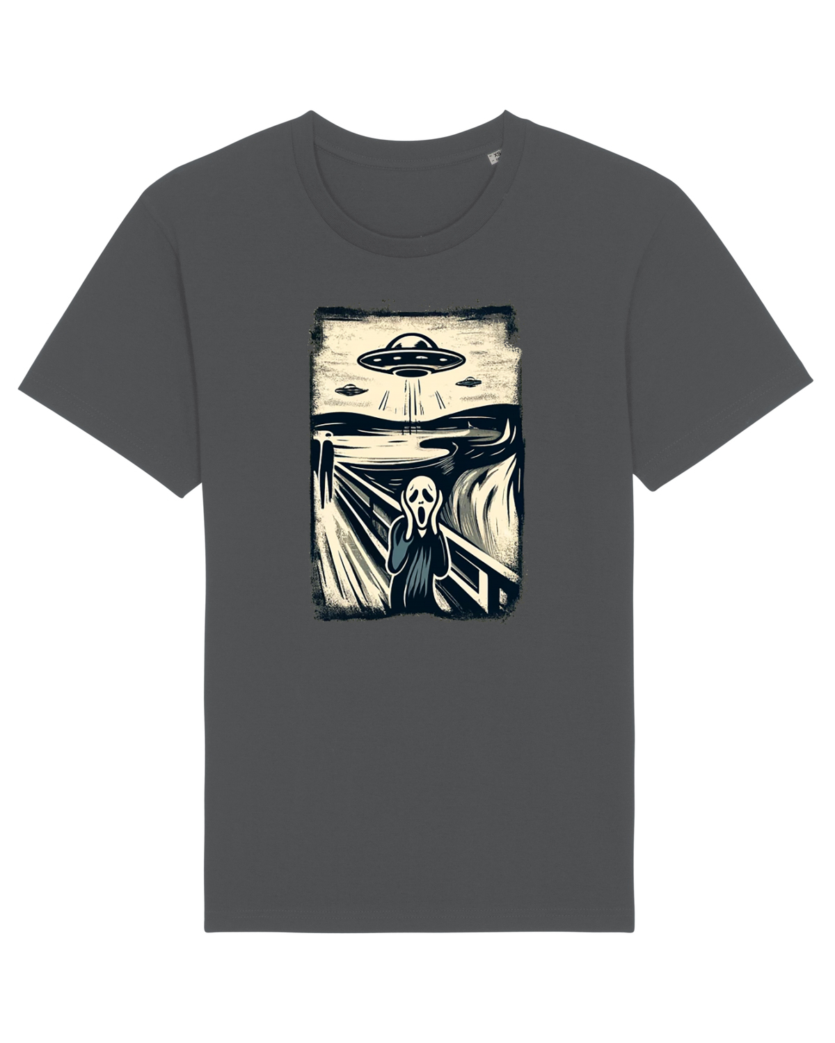 Tricou mânecă scurtă Unisex Rocker Anthracite