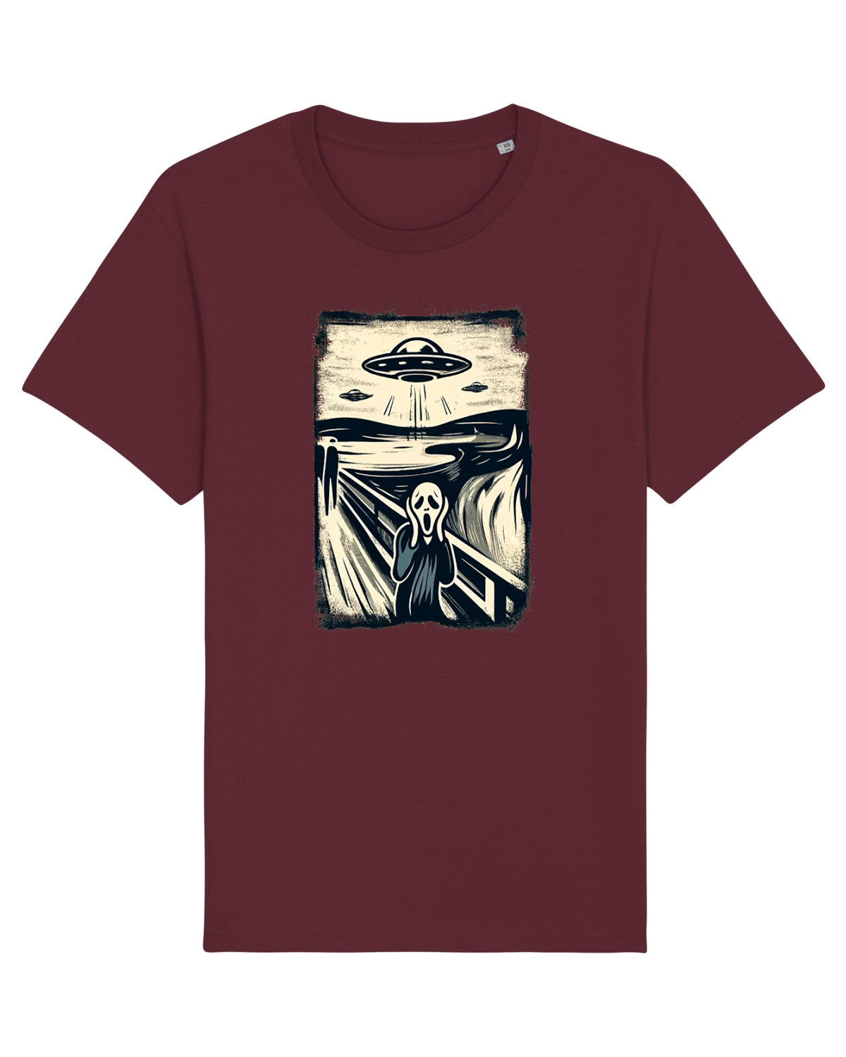 Tricou mânecă scurtă Unisex Rocker Burgundy