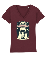 Pick me sign Encounter Tricou mânecă scurtă guler V Damă Evoker