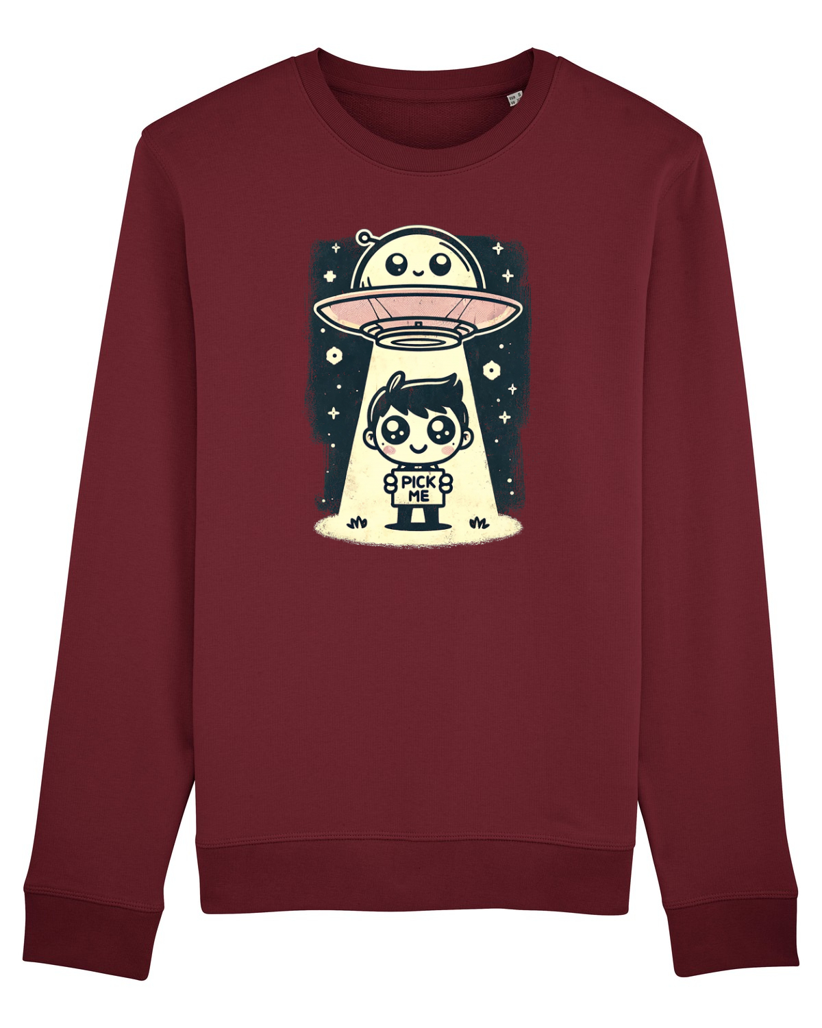Bluză mânecă lungă Unisex Rise Burgundy
