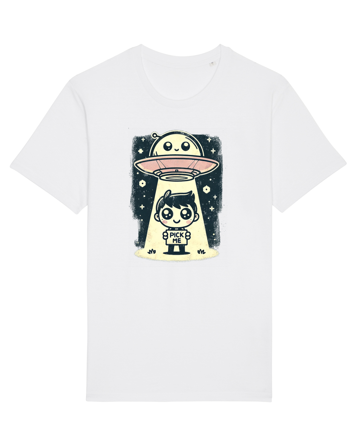 Tricou mânecă scurtă Unisex Rocker White