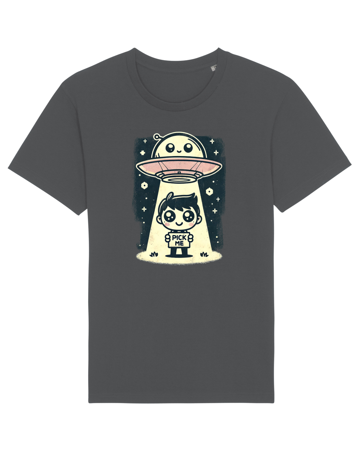 Tricou mânecă scurtă Unisex Rocker Anthracite