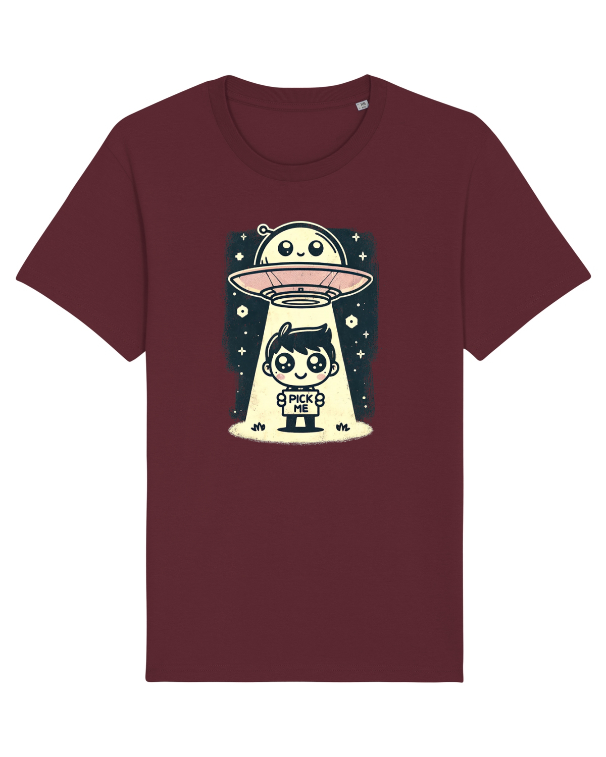 Tricou mânecă scurtă Unisex Rocker Burgundy