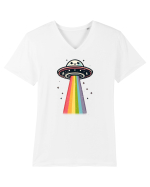 Rainbow Encounter Tricou mânecă scurtă guler V Bărbat Presenter