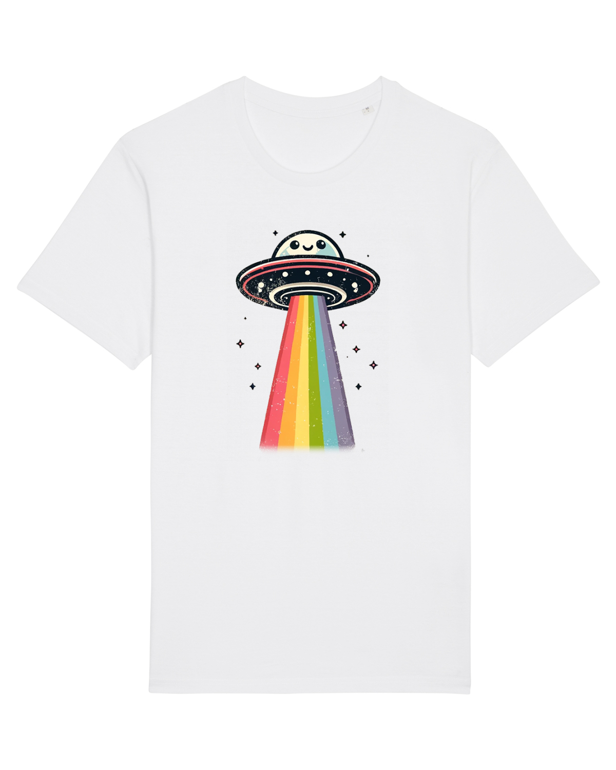 Tricou mânecă scurtă Unisex Rocker White