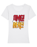OMG! Bere! Tricou mânecă scurtă guler larg fitted Damă Expresser