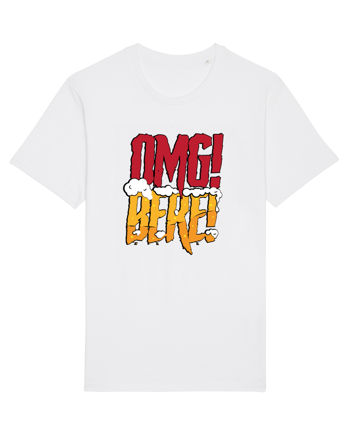 Tricou mânecă scurtă Unisex Rocker White