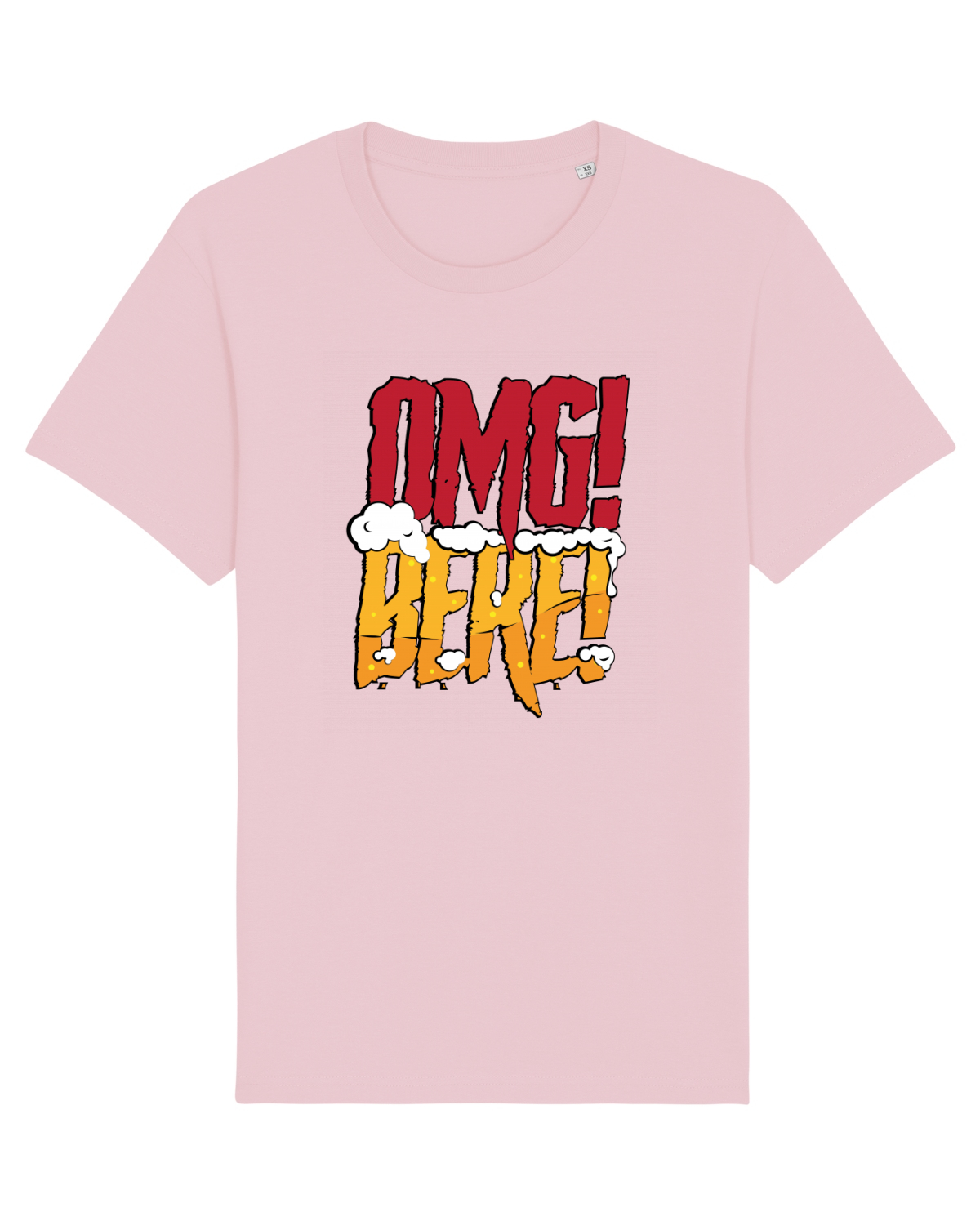 Tricou mânecă scurtă Unisex Rocker Cotton Pink
