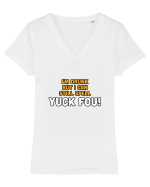 Drunk but literate Tricou mânecă scurtă guler V Damă Evoker