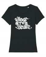 Wings of Death - white Tricou mânecă scurtă guler larg fitted Damă Expresser