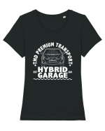 TMD Hybrid Garage Tricou mânecă scurtă guler larg fitted Damă Expresser