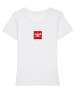 I'm silently correcting your grammar Tricou mânecă scurtă guler larg fitted Damă Expresser