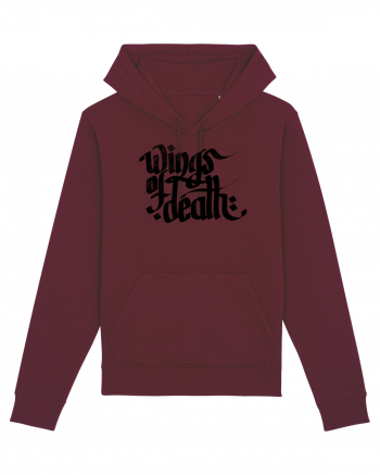 Wings of Death - grunge black Burgundy