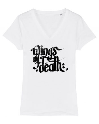 Wings of Death - grunge black White