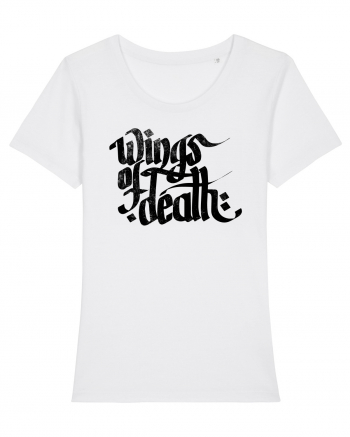 Wings of Death - grunge black White