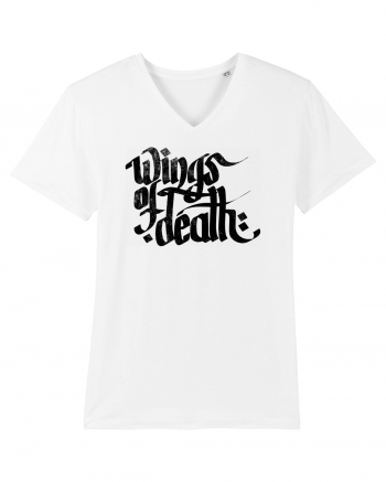 Wings of Death - grunge black White