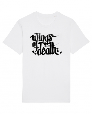 Wings of Death - grunge black White