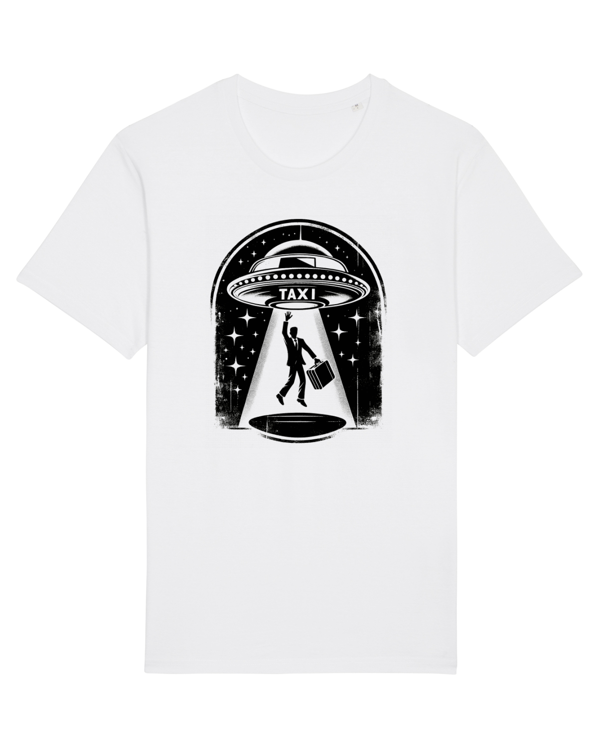 Tricou mânecă scurtă Unisex Rocker White