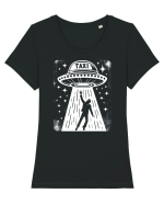 Taxi Tricou mânecă scurtă guler larg fitted Damă Expresser