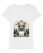 Choose the bear Tricou mânecă scurtă guler V Damă Evoker