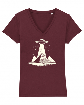 Piramide Egipt Alien encounter Burgundy