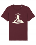 Piramide Egipt Alien encounter Tricou mânecă scurtă Unisex Rocker